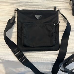 Prada Black Nylon Crossbody Bag used only 3 times